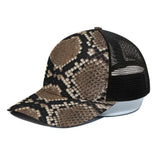 Unisex Peaked Cap With Black Half-mesh