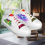 All-Over Print Children's White Sole Canvas Shoes