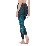 All-Over Print Women's High Waist Leggings | Side Stitch Closure