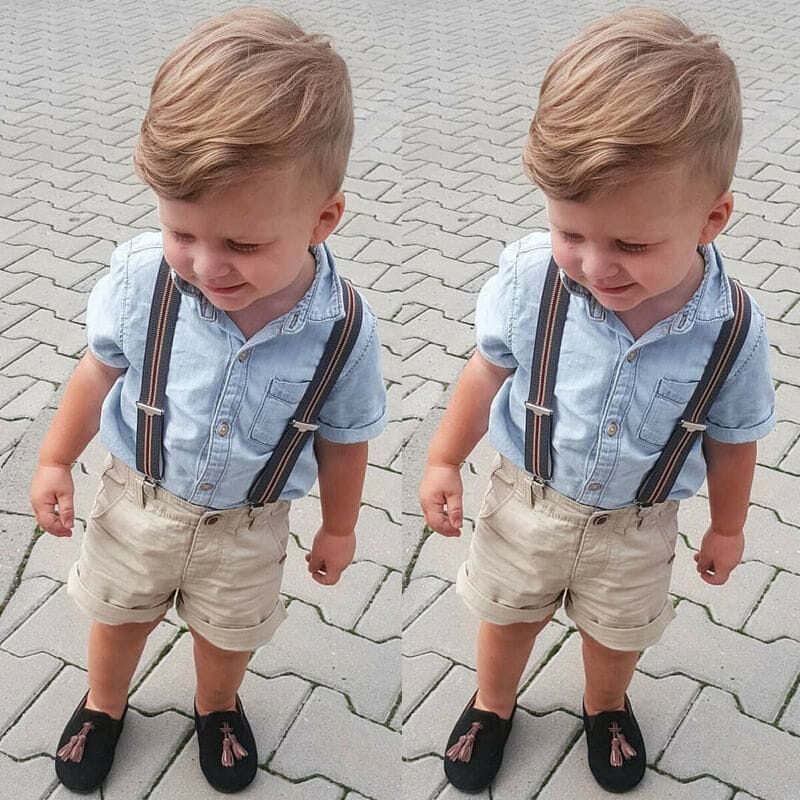 Baby Boy Clothing Set Pullover Clothes Solid Summer Toddler Baby Kids Boy Shirt Tops+pant Gentleman Outfits Clothes Set 0-5 Year