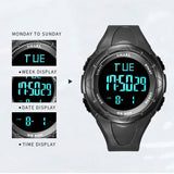 SMAEL 1016  Digital Watch Men50M Waterproof Watches Led Clock Alarm Black Bracelet Stopwatch 1016 Sport Watch Digital Watches For Men