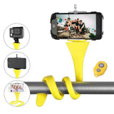 Flexible selfie stick monopod wireless Bluetooth tripod monkey holder for GoPro iPhone camera phone car bicycle universal