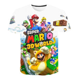 Boys Mario T shirt SuperMario Print Clothes Girls 3D Funny T-shirts Costume Children 2021 summer Clothing Kids Tees Baby Tshirts