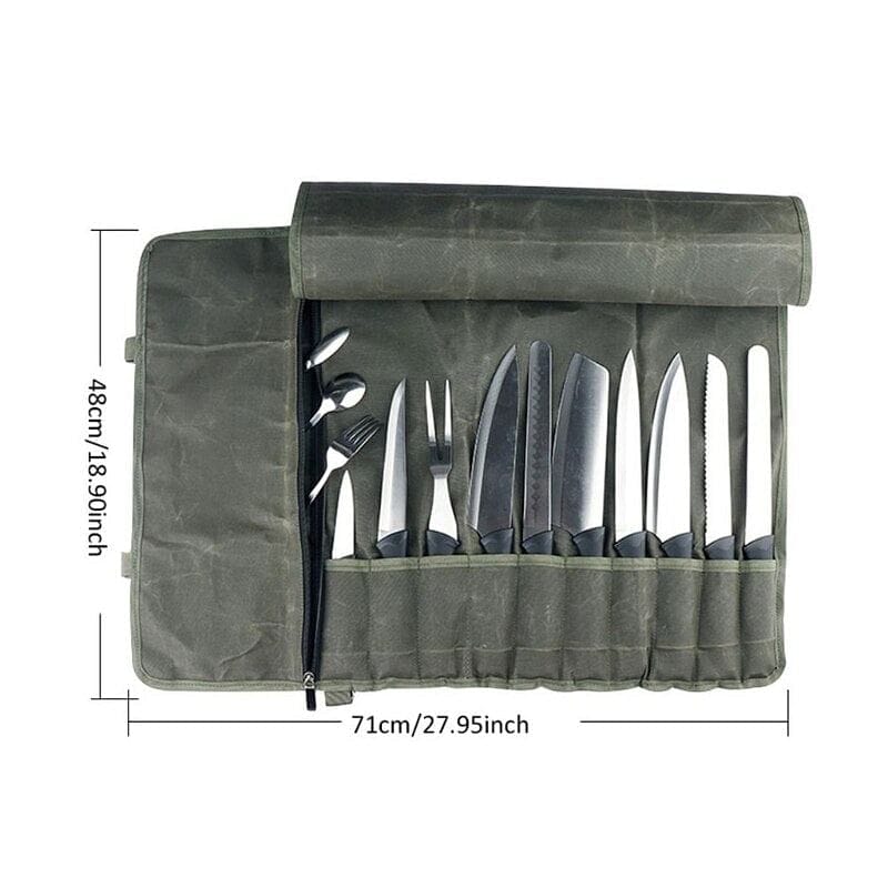 Portable Kitchen Cooking Chef Knife Bag Roll Bag Carry Case Bag