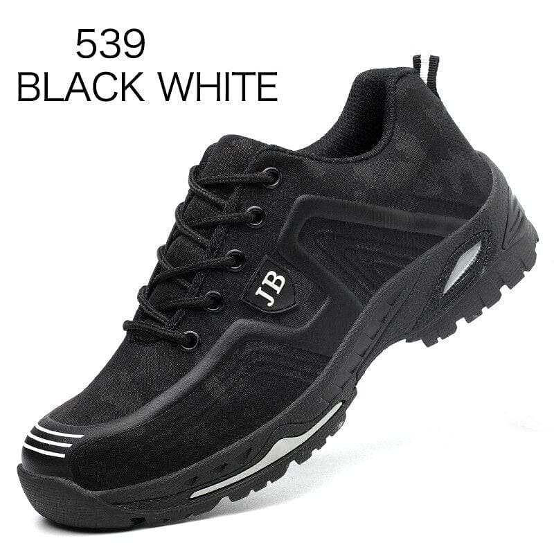 Men spring summer light breathable deodorant safety work shoes Steel toe safety shoes