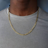 2020 Fashion New Figaro Chain Necklace Men Stainless Steel Gold Color Long Necklace For Men Jewelry Gift Collar Hombres