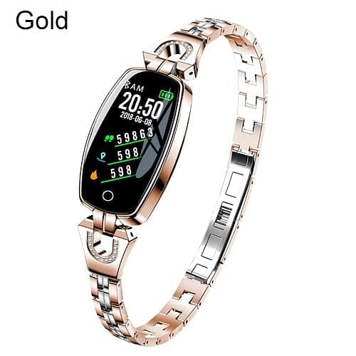 Women Smart Watch 0.96" OLED Heart Rate Blood Pressure Monitor Pedometer Fitness Tracker Waterproof Fashion Smartwatch