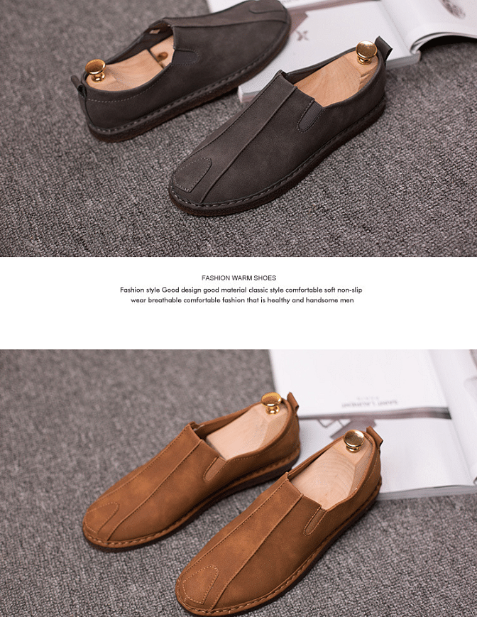 2021 summer new men's shoes Korean version of peas shoes men tide shoes lazy shoes breathable casual shoes