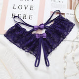 Women Sexy Lingerie Erotic Open Crotch Panties Lace Transparent Crotchless Underwear Underpants Lace Sexy G-String Hot Sale