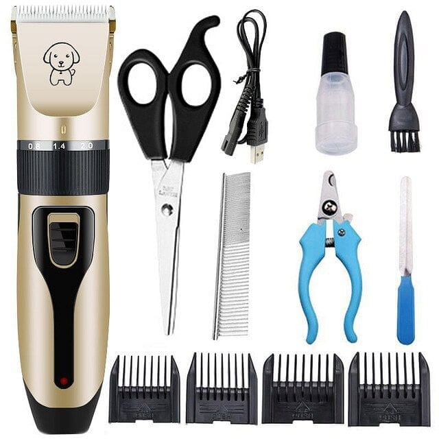 Rechargeable Professional Hair Clipper (Pet/Cat/Dog/Rabbit) haircut Trimmer Dog Hair Clipper Grooming Shaver Set Pets cordless