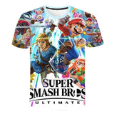 Boys Mario T shirt SuperMario Print Clothes Girls 3D Funny T-shirts Costume Children 2021 summer Clothing Kids Tees Baby Tshirts