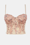 Beaded and Sequined Bustier