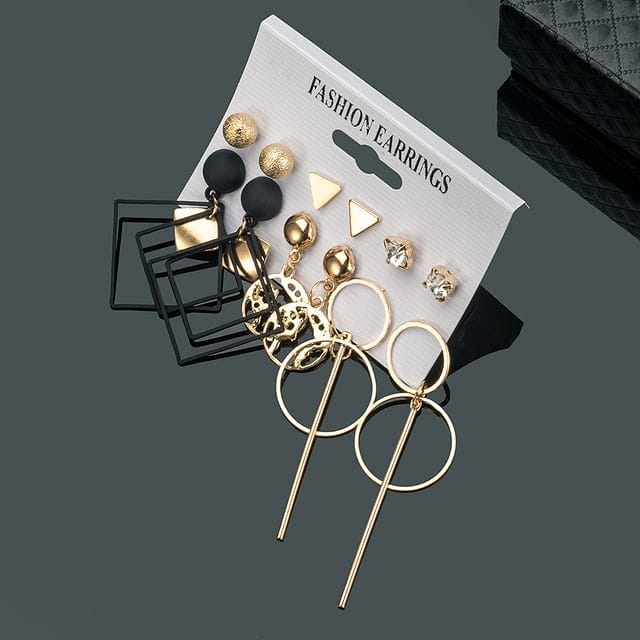 X&P New Bohemian Tassel Earrings Vintage Long Earrings For Women statement Acrylic Fashion Geometry Earrings 2021 Trend Jewelry
