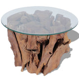 Coffee Table Solid Teak Driftwood 23.6" - Jafsale.com