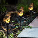 Solar Power LED Owl Lawn Light Waterproof Yard Landscape Lamp