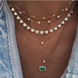 New Fashion Gold Crystal Stars Pendant Necklaces For Women Necklace 2020 Multilevel Female Boho Vintage Jewelry Wedding Gift