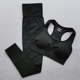 2PCS/Set Seamless Yoga Set Gym Sets Women Gym Clothes Sports Bra+Yoga Leggings Woman Gym Sportswear Female Fitness Clothing Suit