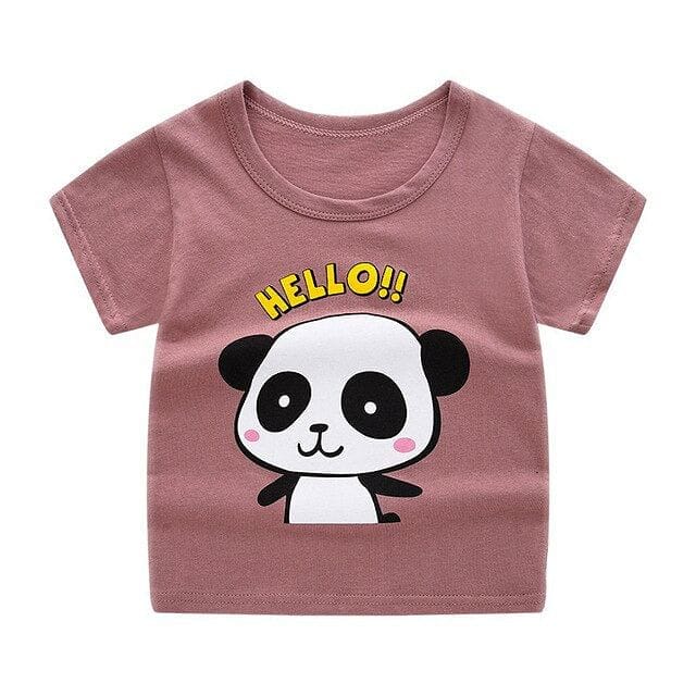 Children's Short Sleeve T-shirt Cotton Cartoon Printing T-shirts Boy Kid Boys And Girls Tops Shirts Children's T-shirt Summer