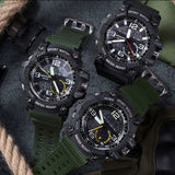 SANDA 739 Brand Wrist Watch Men Watches Military Army Sport Style Wristwatch Dual Display Male Watch For Men Clock Waterproof Hours