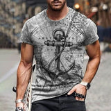 Printed Men T-shirt Streetwear Fashion Casual Clothes T-shirt Summer New O-Neck Oversized T Shirt For Men Tee Tops