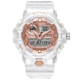 SMAEL 8023 Sport Watch Men Waterproof Top Brand Digital Watches Quality Plastic Watch Band Dual Display Wristwatch Relogio Masculino