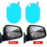2PCS Car Mirror Window Clear Film Anti Dazzle Car Rearview Mirror Protective Film Waterproof Rainproof Anti Fog Car Sticker