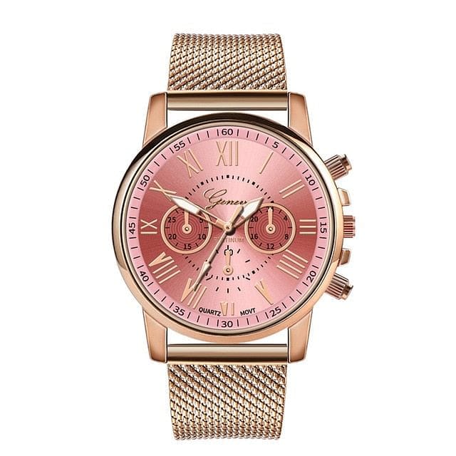 Ladies Watches Luxury Chic Quartz Sport Military Stainless Steel Dial Leather Band Wrist Watch montre femme marque de luxe 2019