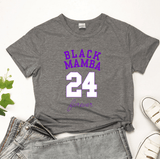 Kobe Memorial BLACK MAMBA 24 Short Sleeve Women's Casual T-Shirts