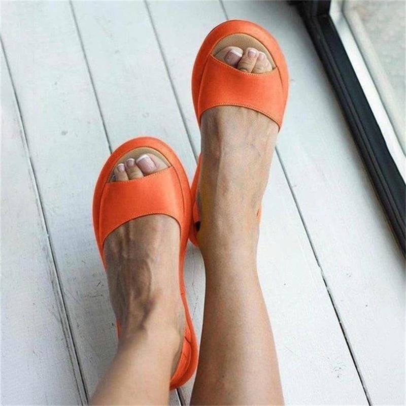 Summer Women Sandals Fish Mouth Elegant  Ladies Shoes Slip On Solid  Female Single Shoes Casual Soft Office Flats