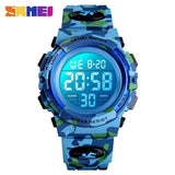 SKMEI 1548 Military Kids Sport Watches 50M Waterproof Electronic Wristwatch Stop Watch Clock Children Digital Watch For Boys Girls
