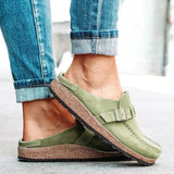 Women summer slippers spring sandals fashion solid buckle women flats shoes casual beach ladies plus size summer sandals