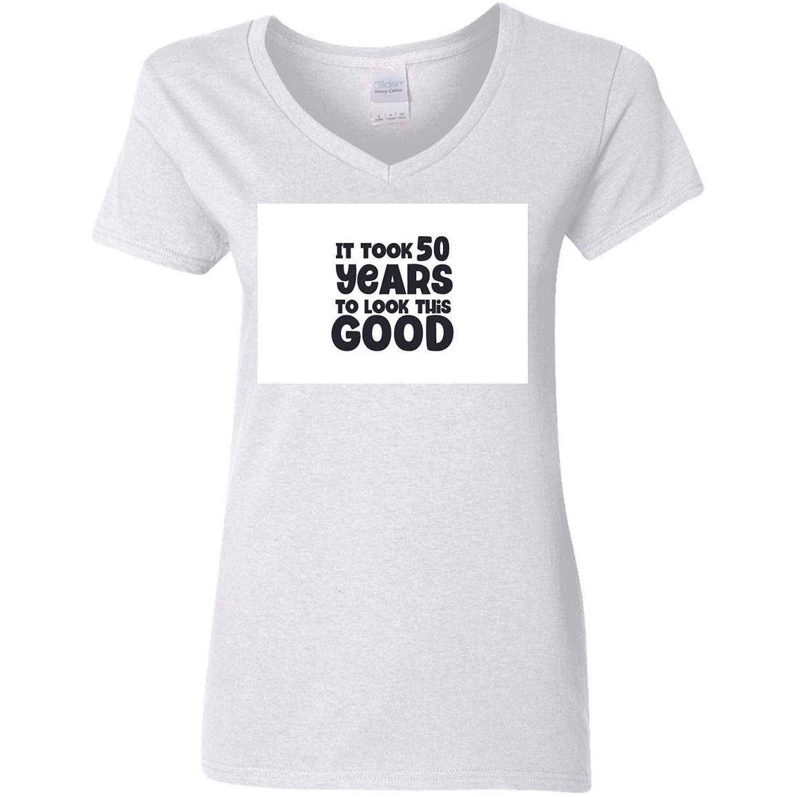 G500VL Ladies' 5.3 oz. V-Neck T-Shirt