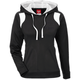 TT30W Ladies' Colorblock Poly Hoodie