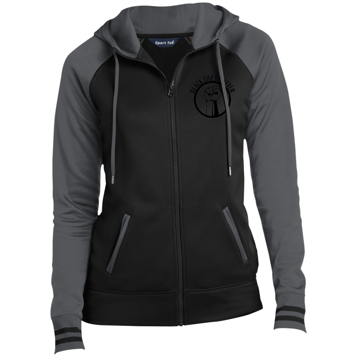 LST236 Ladies' Moisture Wick Full-Zip Hooded Jacket