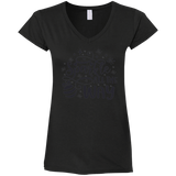G64VL Ladies' Fitted Softstyle 4.5 oz V-Neck T-Shirt