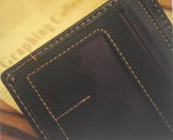 Casual Men's Wallets Leather Solid Luxury Wallet
