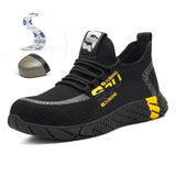 Men's Anti-Smashing And Puncture-Proof Safety Shoes Wear-Resistant Kevlar Bottom Breathable Safety Shoes
