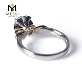 Flower 18K/14K Rose&White Gold Jewelry 1carat Moissanite diamond ring for women
