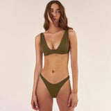 New Sexy Bikini 2021 Solid Swimsuit Women Swimwear Push Up Bikini Set Brazilian Bathing Suit Summer Beach Wear Swimming Suit XL
