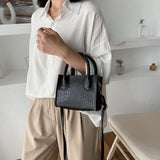 Classic Texture Vintage Alligator Leather Shoulder Bags Delicate Creative Design Women Pure Small Totes Crossbody Handbag