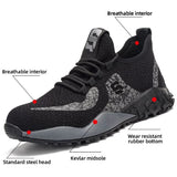 Men Sneakers Steel Toe Work Safety Shoes Men Puncture Proof Security Boots Man Breathable Light Industrial Casual Shoes