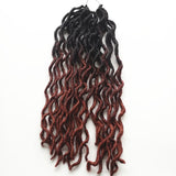 Ombre Curly Crochet Hair Synthetic Braiding Hair Faux Locs Gypsy Locs Hair