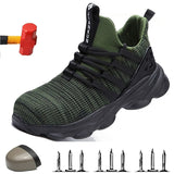 Lightweight and comfortablefor work safety shoes non-slip steel toe cap wear resistant breathable work shoes