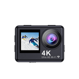 Exclusive 4K Sport Action Camera Waterproof 10M WIFI APP EIS Remote Control Dual Screen 4K Action Cam For Sport