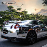 SINOVINYL Chrome Mirror Silver Vinyl Sticker Reflective High Turn Head Car Sticker