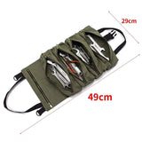 Hot Sale Roll Tool Roll Multi-Purpose Tool Roll Up Bag Wrench Roll Pouch Hanging Tool Zipper Carrier Tote