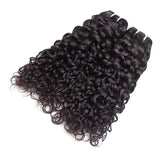 Natural Color Deep Virgin Brazilian Curly Hair bundles Weave Curly Women's Hair Weave