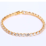 4mm Cubic Zirconia Tennis Bracelet Iced Out Chain Bracelets For Women Men Gold Silver Color Men Bracelet CZ Chain Homme Jewelry