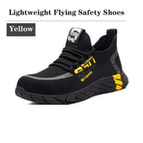 Men's Anti-Smashing And Puncture-Proof Safety Shoes Wear-Resistant Kevlar Bottom Breathable Safety Shoes