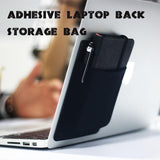 Mintiml Newly Adhesive Laptop Back Storage Bag Mouse Digital Hard Drive Laptop Accessories Organizer Pouch Bag